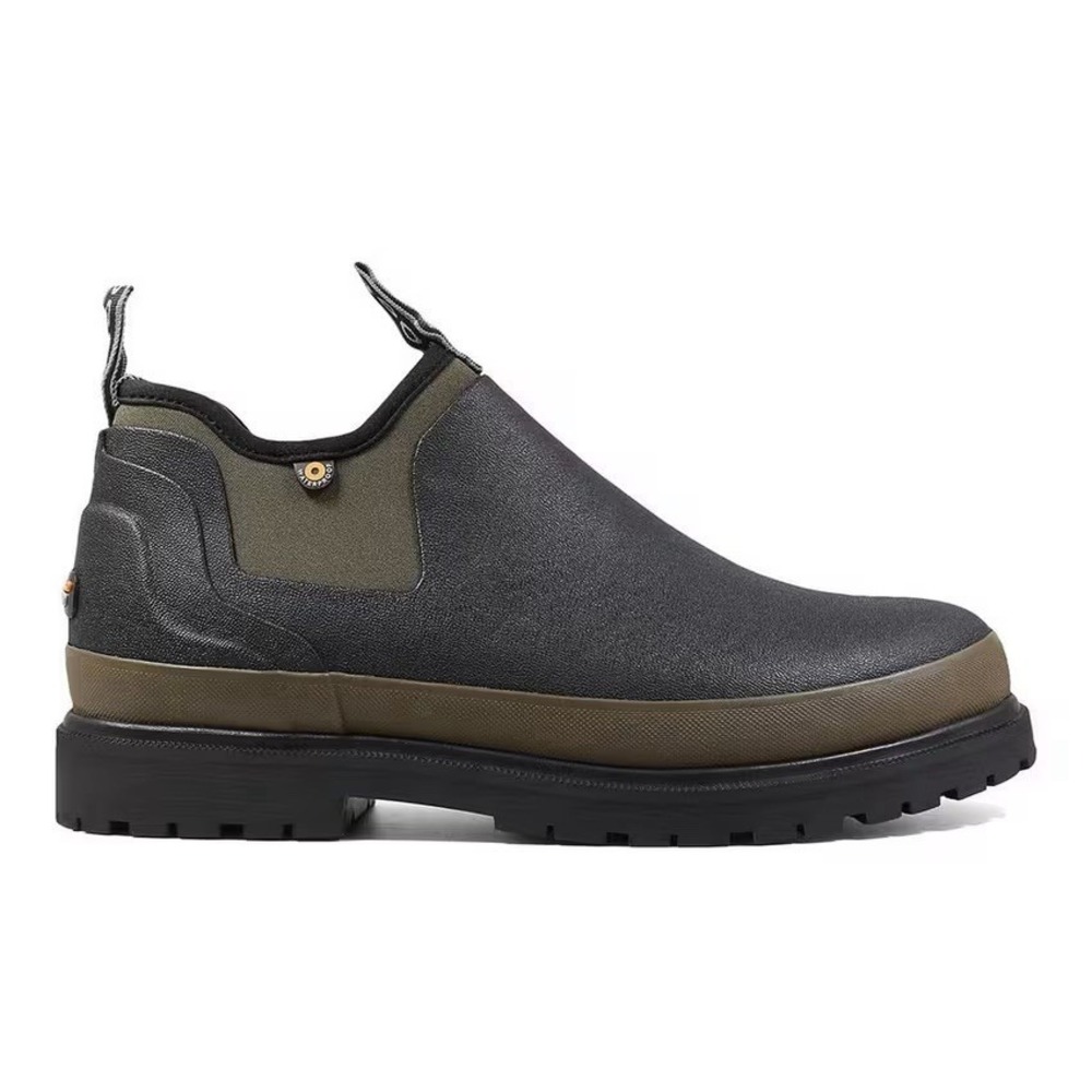 Bogs Tillamook Bay Mens Size  13 Waterproof Slip On Rubber Boots Black Olive
